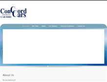 Tablet Screenshot of conccordcars.com
